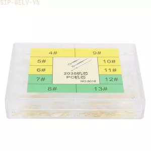 {WELV}2035 Watch Movement Hands Set Hour Minute Second Needles Gold Blue Silver