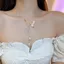 Bướm Ngọc Trai Tua Rua Vòng Cổ Cổ Tích Cao Cấp Xương Đòn Dây Chuyền Ánh Sáng Sang Trọng Niche 2023 Vòng Cổ Phụ Kiện Nữ 6.11