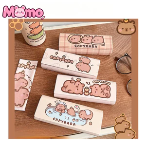 Capybara Hộp lưu trữ kính và kính râm chống rơi họa tiết hoạt hình dễ thương Capybara