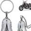 Châu Âu Mỹ Phong Cách Mới Xe Máy Phong Cách Trang Sức Hợp Kim Retro Đánh Bóng Thiên Thần Cánh Trắng May Mắn Trừ Tà Chuông