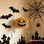 Đồ trang trí treo tường Macrame Halloween Boho Dệt Bí ngô / Bát Tua Rua Mặt dây chuyền để trang trí tiệc cửa trước