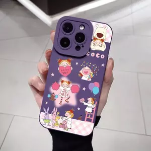 Vui nhộn hì ình con trẻ emTocon trẻ Yan phù hợp với vỏ điện thoại 1716, iPhone 15, 14,