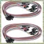 2 Vỏ Máy Tính ATX Bật Tắt Nguồn Thiết Lập Lại Cáp Công Tắc Với 2 Đèn LED Ánh Sáng Đỏ Xanh ATX Vỏ Dây Viền Trước, 65cm