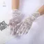 HNKMP Nữ Vintage Sheer Găng Tay Ren Ngắn Cô Dâu Găng Tay Cưới Cô Dâu Tiệc Trà Derby Chiều Dài Cổ Tay Găng Tay Hoa Cho Bữa Tối Phụ Kiện Trang Phục Lạ Mắt Găng Tay.