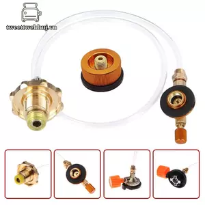 Nhíp Cắm Trại Bếp Gas Nạp Khí Adapter Ngoài Trời Xi Lanh Lạm Phát Van Adapter Bình Gas Lò Kết Nối Cắm Trại BBQ Phụ Kiện VN
