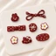 Set Charm Đỏ Cherry Hello Kitty & Thỏ Mini 🍒🎀 Charm Nơ Đỏ Ngọt Ngào Style Vintage Cute Hàn Quốc ✨
