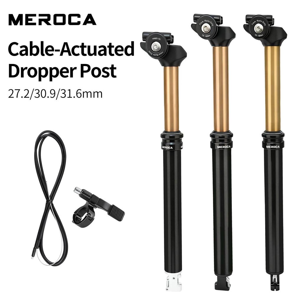 MEROCA Dây Xe Đạp Điều Khiển Nhỏ Giọt Seatpost 27.2mm / 30.9mm / 31.6mm Đen Vàng Hợp Kim Nhôm Xe Đạp Leo Núi Ghế Bài