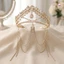 Cô dâu vàng pha lê Fringe-Tiara Headband Phụ kiện đám cưới dành cho nữ