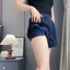 Nude Feel Breathable High Waist Yoga Fitness Shorts Women's Outdoor Running Anti-Exposure Sports Fake Two Pieces Shorts 1R13