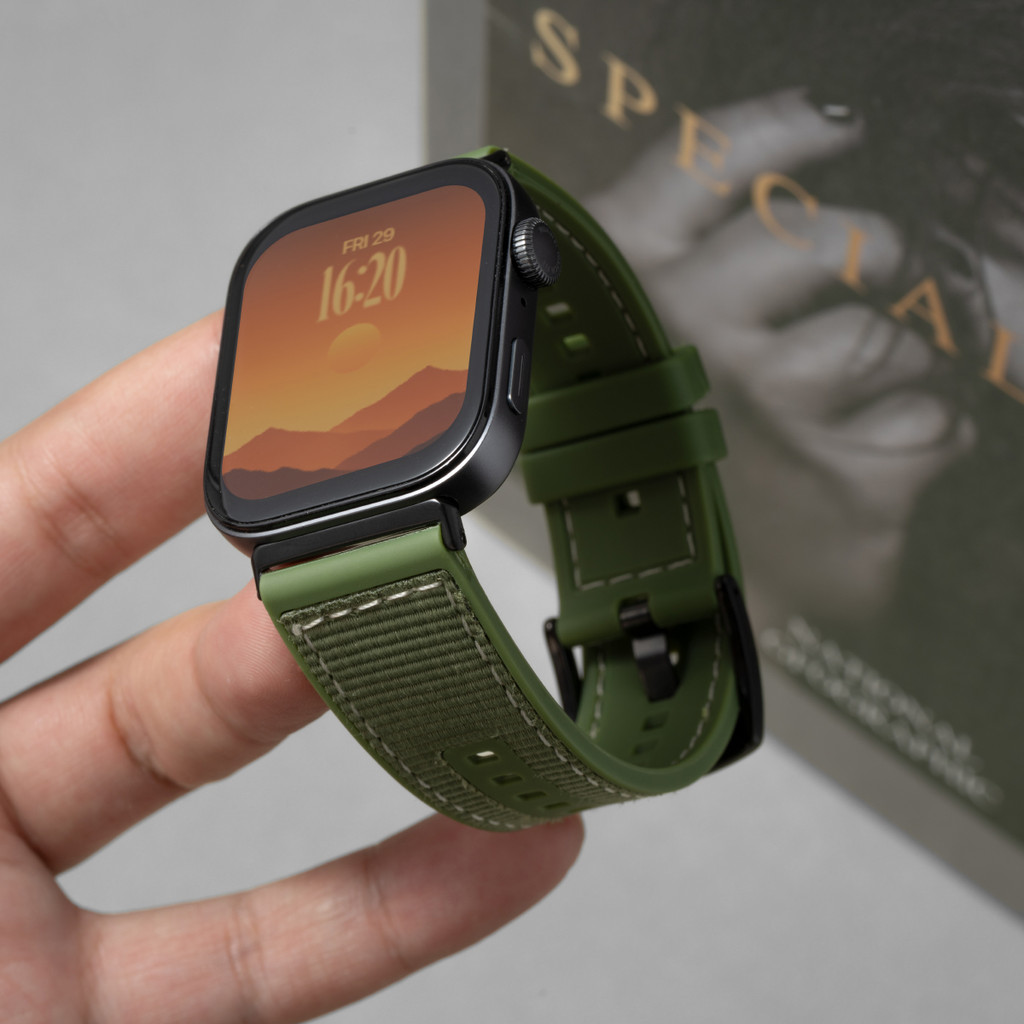 Dây đeo nylon bện silicon cho Huawei Watch Fit 5 Pro / Fit 5 cho vòng đeo tay Huawei Watch Fit 3 / 4 / 4 Pro