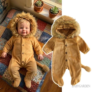Bộ áo liền quần có mũ trùm đầu dài tay có mũ giả và đuôi