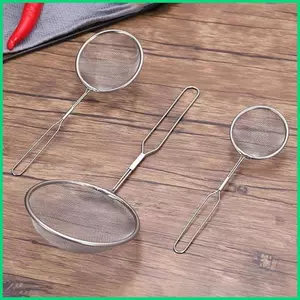 Lưới mịn 3 miếng Dụng cụ lưới mịn bằng thép không gỉ có tay cầm Dụng cụ lọc thực phẩm nhà bếp để nấu nướng Thực phẩm nướng bánh jiwvn