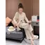 Bộ đồ thường ngày phong cách lười biếng dành cho nữ Mùa hè Phong cách mới Kem chống nắng dài vừa phải Thiết kế hàng đầu Quần thẳng chấm bi Bộ đồ hai mảnh