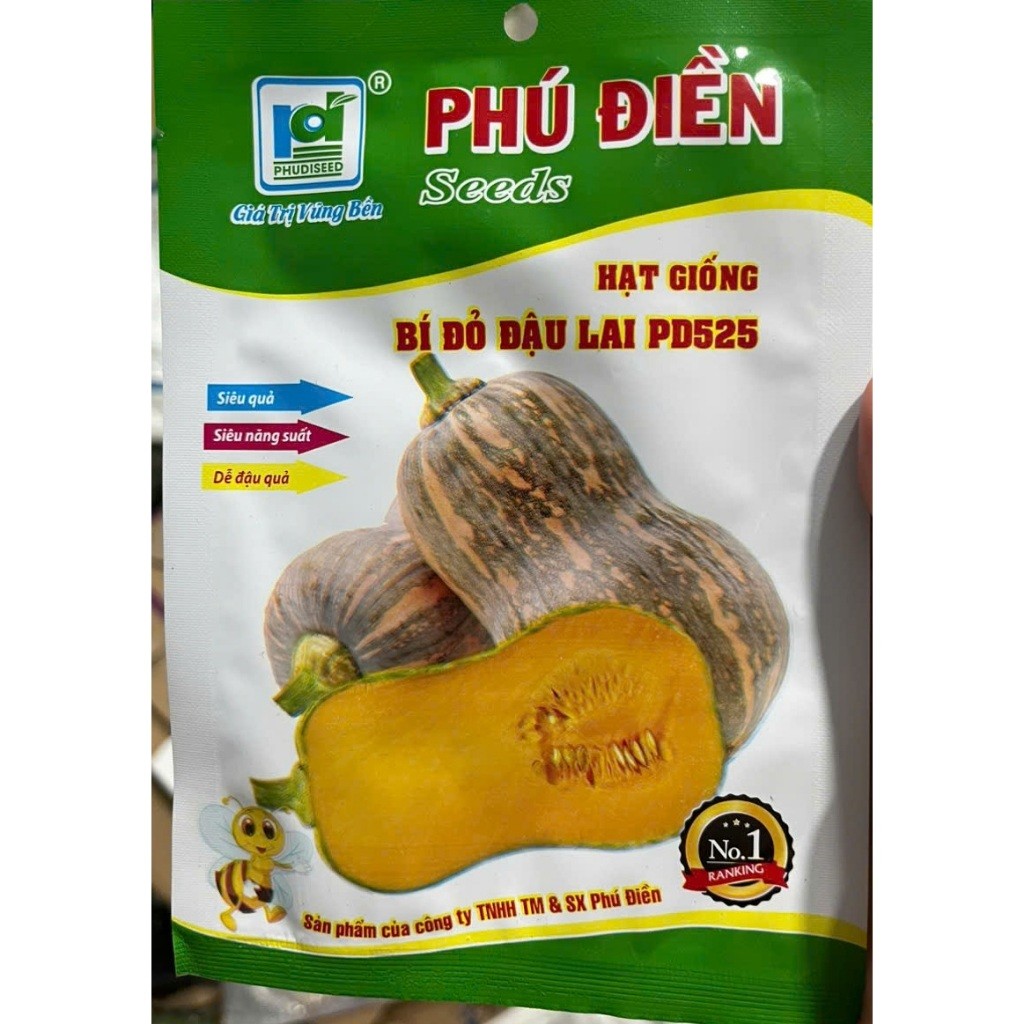Hạt Giống Bí Đỏ Trồng Quanh Năm – Dễ Trồng, Sai Trái, Thịt Dẻo Ngọt, Phù Hợp Trồng Tại Nhà
