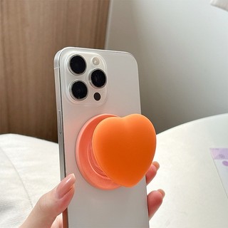 Đơn Giản Tình Yêu Silicon Tròn Từ Tính Giá Đỡ Điện Thoại Cho IPhone 17 16 15 14 13 12 Pro Max 14 Plus Có Thể Gập Lại Vòng Tay Co Giãn Để Bàn Đứng P2