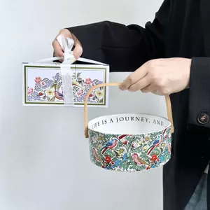 Morris Phong Cách Đĩa Trái Cây Di Động Giỏ Trái Cây Phòng Khách Ăn Nhẹ Đĩa Trái Cây Khô Gửi Khách Hàng Nhân Viên Quà Tặng Nhỏ 7MNX