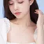 {Thép Titan Không Phai Màu} Camellia Khóa An Toàn Mặt Dây Chuyền Vòng Cổ Nữ Tính Khí Ánh Sáng Sang Trọng ins Cao Cấp Xương Đòn Dây Chuyền 26.3.22