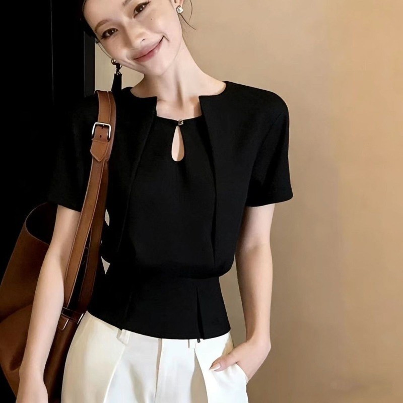 Áo sơ mi thiết kế cao cấp giản dị thời trang mới mùa hè dành cho nữ