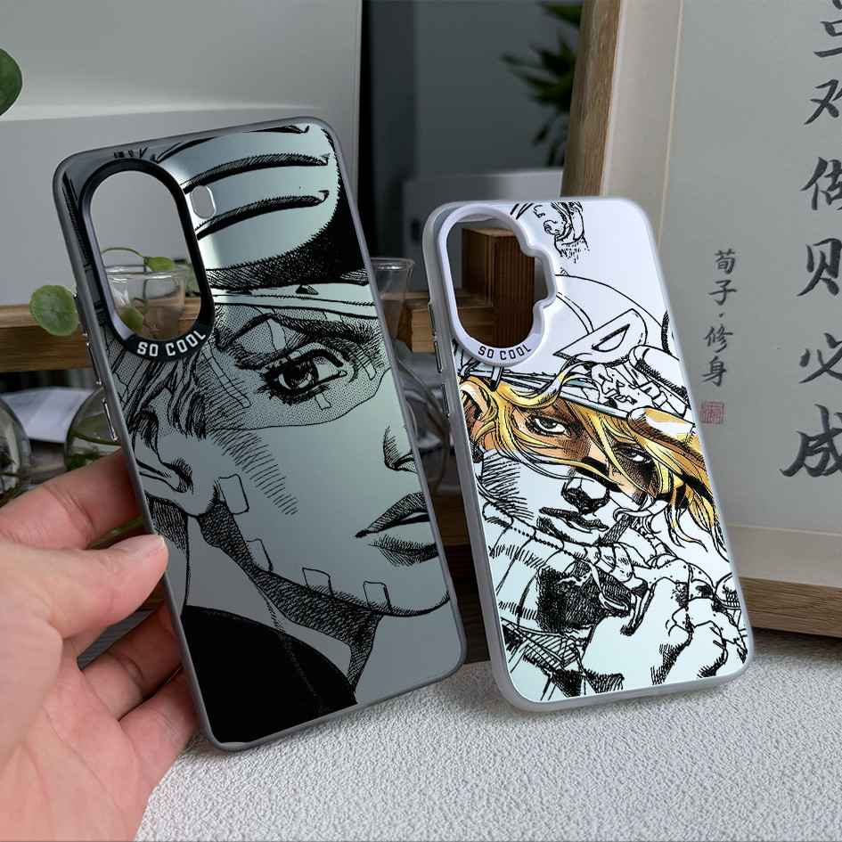 Dành cho Redmi Turbo 5 Max / Turbo 4 Pro / POCO X8 Pro X7 X6 F8 F7 “JOJO ” ”‌Ốp điện thoại viền mềm lưng cứng Dio "/ Note 15 Pro Mi 15T 14T K90 Pro Redmi chống sốc
