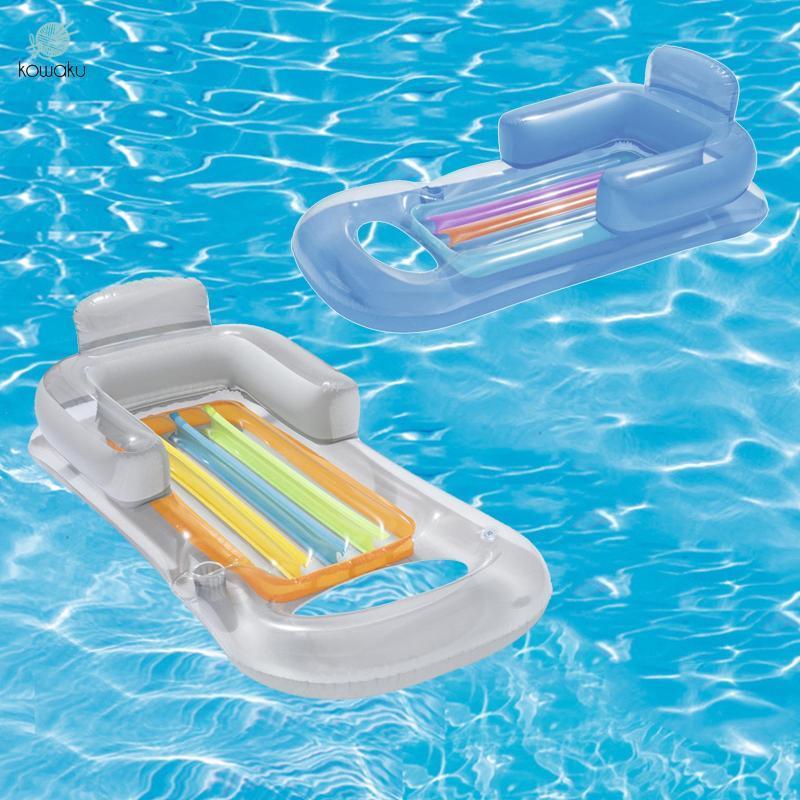 Giường nổi bơm hơi nhiều màu Bể bơi Lounger Võng nước cho kỳ nghỉ bơi lội mùa hè