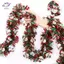 HFTOY 2M Ruy băng thiếc Giáng sinh Trang trí tiệc trong nhà Cây thông Noel DIY Trang trí quán Bar tại nhà Ruy băng ông già Noel Trang trí vòng hoa Đồ trang trí ~