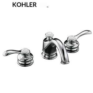 Vòi chậu rửa KOHLER K-8658T-B-CP/AF/BN Filfa 8inch vòi chậu ba lỗ tay gạt đôi