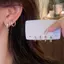 AqToCna 4 Cái / bộ Bông Tai Vòng Pha Lê Zircon Thẩm Mỹ Cho Nữ Hợp Thời Trang Thoáng Mát Tinh Tế Bông Tai Đeo Hàng Ngày Phụ Kiện Trang Sức Quà Tặng AqToCna