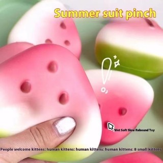 Trái Cây Squishy Đồ Chơi Mùa Hè Dưa Hấu Phục Hồi Chậm Lỗ Thông Hơi Âm Nhạc Pinch