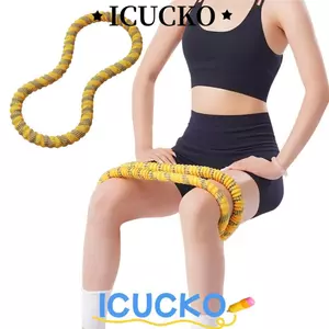 Vòng lò xo ICUCKO, Giảm mỡ bụng có thể gập lại Ống lò xo Yoga Vòng tròn, Di động vô hại lõi eo tập luyện Vòng tập thể dục nữ