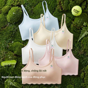 Thích hợp cho bé gái 12-15 tuổi Đồ lót một mảnh, Thích hợp cho thể thao mùa hè, chống va đập, nhẹ, có vòng thép cố định.