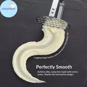 Dụng cụ nhà bếp bằng thép không gỉ Pufangbliss dành cho thức ăn cho bé Máy nghiền rau củ và khoai tây dễ dàng VN
