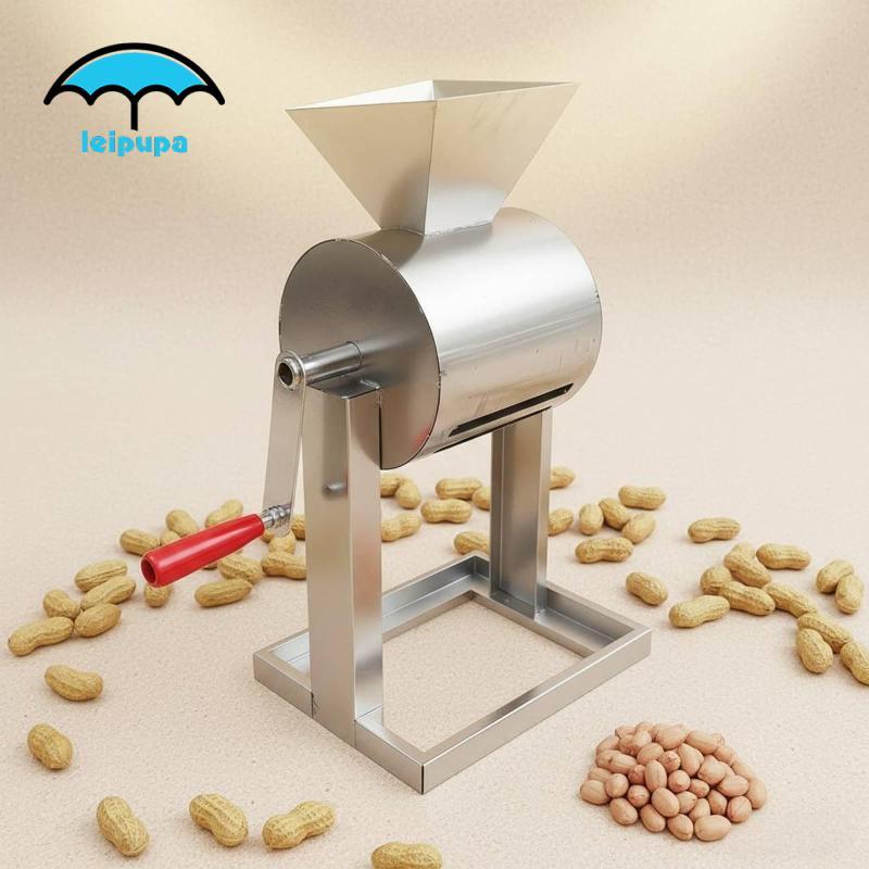Máy bóc vỏ đậu phộng tay quay bằng thép không gỉ, dùng gia đình và nông thôn