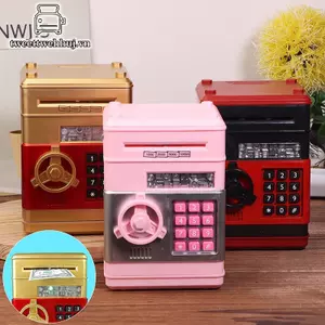Nhíp 1 Dụng Cụ Bảo Quản Mini Tự Động Trẻ Em Heo Đất An Toàn Đồng Tiền Gửi Tiền Mặt Hộp Mật Khẩu Tương Tác Gia Đình ATM Heo Đất VN