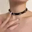 Nhíp Mới Đậm Chữ Thập Hoa Đứng Choker Cổ Áo Nữ Niche Thiết Kế Cao Cấp Nelace Da Choker VN