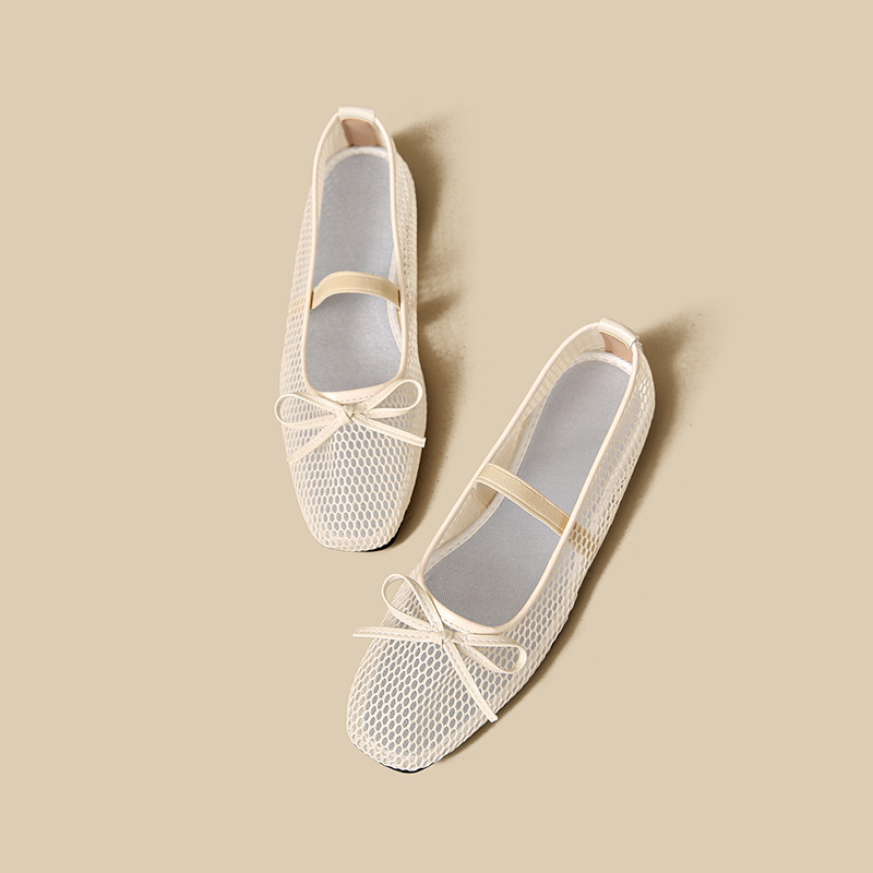 Atikota Nữ Mary Jane Lưới Đế Bằng Thoáng Khí Slip On Thoải Mái Nhẹ Đa Năng Giày Thường Ngày Cho Hàng Ngày