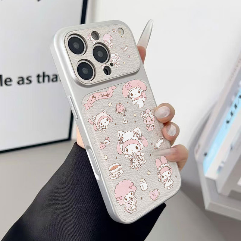 Ốp lưng iPhone Mạ họa tiết da Họa tiết giai điệu iP 17 16 15 14 13 12 11 Pro Max Plus Max