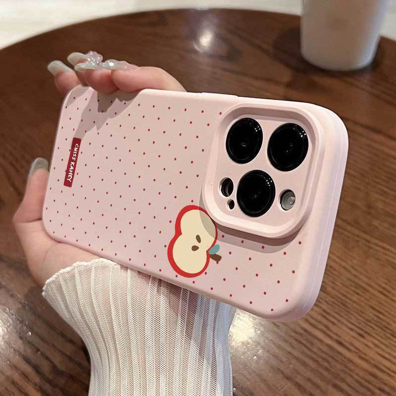 Ốp lưng hạt đào, phù hợp iPhone 17/16/15 ProMax, chống sốc, kiểu mới 13/12/11