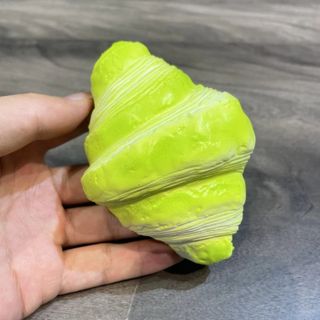 Đồ chơi Squishy Croissant CURBANFABLE, Bàn tay tăng chậm Thư giãn Bánh mì nhân tạo giả, Trẻ em Pinch Dính Mô phỏng thực phẩm Đồ chơi phục hồi mềm Sinh nhật