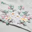 Springevenstar Thanh Lịch Hoa Thêu Miếng Dán 1 Cái Sắt Trên DIY May Phụ Kiện Cho Túi Quần Áo Trang Trí Thủ Công Springevenstar