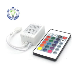 MTUQ rgb Dải đèn hồng ngoại 24 nút Bộ điều khiển hộp trắng nhỏ RGB Thanh đèn đầy màu sắc 24 nút Điều khiển từ xa hồng ngoại
