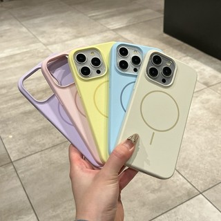 Ốp Điện Thoại Sạc Không Dây Silicon Lỏng Cho iPhone 11 12 13 14 15 16 Pro Max Plus Ốp Lưng Chống Sốc Từ Tính