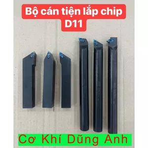 Bộ cán tiện lắp chip D11 DCMT11 gồm cán tiện ngoài và tiện lỗ
