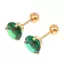 AN.MART 1 Đôi Bông Tai Tragus Xanh Tròn Nhỏ Stud Lobe Xuyên Sụn Stud Xoắn Trang Sức Cz Barbell Xuyên Bông Tai VN