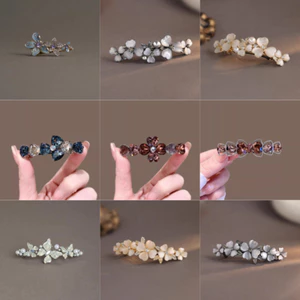 MAUROPOLI Retro Nhấp Nháy Kim Cương Hoa Ánh Sáng Sang Trọng Opal Nổ Thiết Kế Niche Cảm Giác Tính Khí Tất Cả Trận Đấu Phụ Kiện Tóc