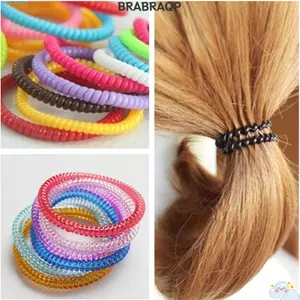 BRABRAAA 20 Chiếc Giá Đỡ Đuôi Ngựa Phụ Kiện Siêu Mỏng Bé Gái Dây Điện Thoại