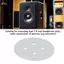 apill Yunseity Audio Wall Plate Hợp kim nhôm 4 vị trí Loa Binding Post Terminal cho Dual 1/4 in Jack cắm tai nghe Bảng điều khiển ổ cắm Cài đặt khác nhau (Bạc)