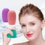 Mặt nạ đá mặt silicon hoa hồng mới Gel mềm Khay đá Công cụ nén lạnh để tẩy và Massage mặt