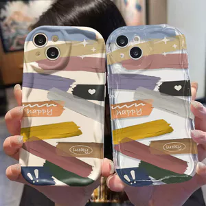 Ốp Lưng Cho Realme C65 C63 C55 C53 C51 C35 C30 C21Y C25 C25S C20 C15 C12 C11 5 5S 5i 6i Note 50 Narzo 20 30A Kem Sóng Cong Edge Motif Nhãn NYK299