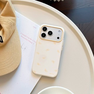 [Sheren] Ốp điện thoại nơ đơn giản kiểu dáng ins Thích hợp cho i17 16 15 14 13 12 11 pro max Vỏ bảo vệ chống sốc