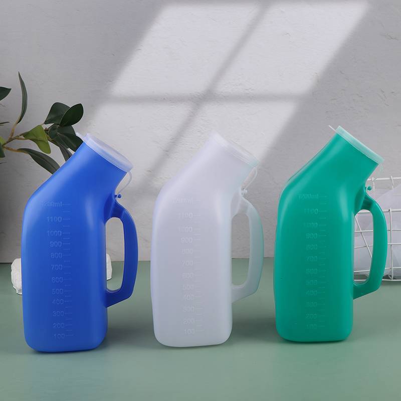 JINHF 1 Bình Nước Tiểu Di Động Dành Cho Nữ / Nam 1000 / 1200ml Bình Ngủ Bằng Nhựa Có / Không Nắp Pee Hộp Đựng Nước Tiểu Pee Chai HOT